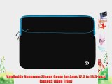 VanGoddy Neoprene Sleeve Cover for Asus 12.5 to 13.3-inch Laptops (Blue Trim)