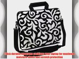 Designer Sleeves 14-Inch Fashion Executive Laptop Case Black/White (14ES-BWF)