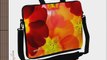 Designer Sleeves Spring Flowers Executive Case for 13-Inch Laptop Orange (13ES-SF)