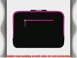SumacLife Padded Sleeve - PRO Microsuede Quilted Cover PURPLE BLACK for Samsung ATIV Book 9