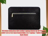 VG Irista Collection ECO Leather Laptop Sleeve for HP Pavilion x360 11.6 to 13.3-inch Convertible
