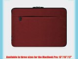MacBook Pro 17-inch SEA - Seattle Nylon Sleeve - Sea-deep Red