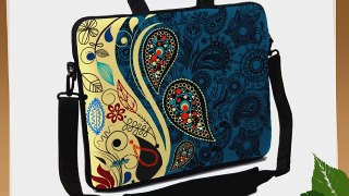 Designer Sleeves Paisley Fashion Executive Case for 15-Inch Laptop Blue (15ES-PF)