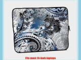 Designer Sleeves 14-Inch Paisley Laptop Sleeve Steel Blue (14DS-PAISSB)