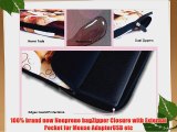 Black Ring 17 17.3 Neoprene Laptop Carrying Bag Sleeve Case w. Side Pocket Shoulder Strap For