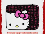 Hello Kitty 14-Inch Neoprene Zippered Sleeve Case for Laptops/Notebooks - Black (TR8)