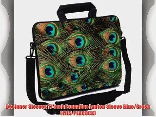 下载视频: Designer Sleeves 17-Inch Executive Laptop Sleeve Blue/Green (17ES-PEACOCK)