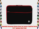 VanGoddy Neoprene Sleeve Cover for Lenovo ThinkPad Series 12.5 Laptops (Red Trim)