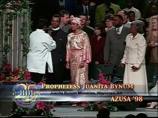 Juanita Bynum with Carlton Pearson at Azusa 1998