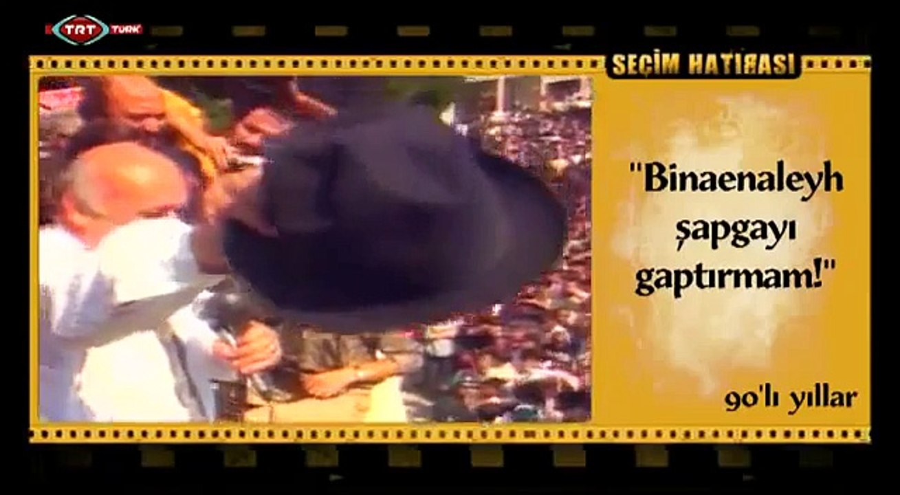 Süleyman Demirel Şapgayı gaptırmam videosu Nostalji