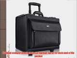 Solo Classic Collection Leather Rolling Laptop Catalog Case for 16-Inch Notebook Computers