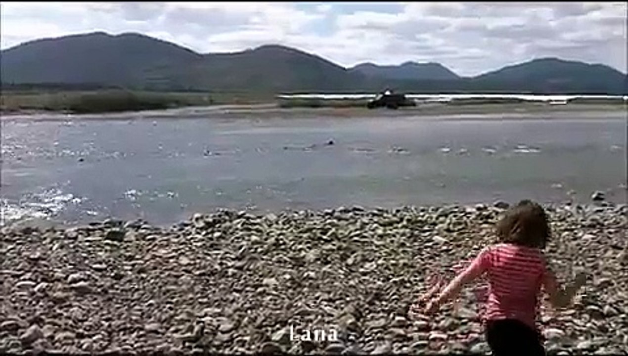Kolyma Highway (Road of Bones). Old Route. Siberia, Russia. Crossing rivers.