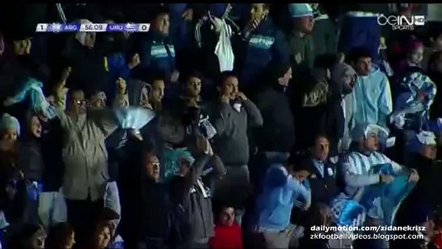 Sergio Agüero 1:0 Amazing Diving Header | Argentina vs Uruguay 16.06.2015