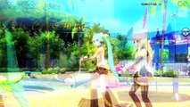 [Hatsune Miku, Kagamine Rin (初音ミク, 鏡音リン)] Summer Idol (サマーアイドル) [Full(60fps)] Project Diva Arcade