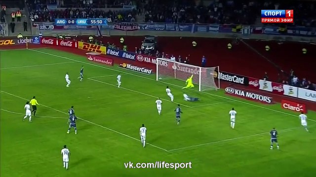 Sergio Agüero Amazing Goal 1:0 | Argentina vs Uruguay 17.06.2015 HD (Copa America 2015)