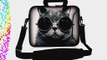 Cat with Glasses 13-13.3 Laptop Shoulder Bag Double Pocket Notebook Laptop Bag Sleeve Case