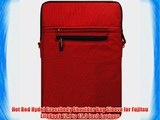 Hot Red Hydei Crossbody Shoulder Bag Sleeve for Fujitsu LifeBook 12.1 to 13.3 inch Laptops