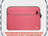 HP Pavilion DV7-3180US DV7-3180US Notebook Pink Carrying Sleeves 17.3-Inch and SumacLife Wisdom