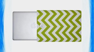 Kuzy - 13-inch GREEN Chevron Cotton Sleeve Handmade Cover for MacBook Pro 13-Inch (with or