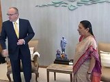 Gandhinagar Luk Foley Leader of the opposition NSW parliamnet meets Gujarat CM