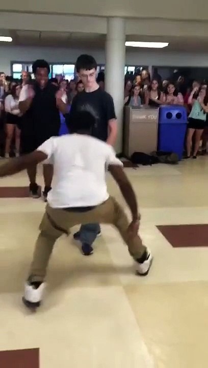 A dance battle does not end as expected