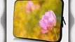 17 inch Rikki KnightTM Pink Lotus Flower On Yellow Background Design Laptop Sleeve