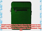 VG Hydei Collection Laptop Carrying Case Bag (Green) for Sony VAIO S / Sony VAIO Pro 13 Touch