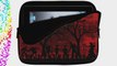 10 inch Rikki KnightTM Silhouette Zombies on Skull Grunge Background Design Laptop sleeve -