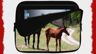 10 inch Rikki KnightTM Foal With Mother Design Laptop sleeve - Ideal for iPad 234 iPad Air