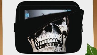 10 inch Rikki KnightTM Skull Bones Cracked Design Laptop sleeve - Ideal for iPad 234 iPad Air