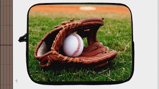 13 inch Rikki KnightTM Baseball with Glove Design Laptop Sleeve