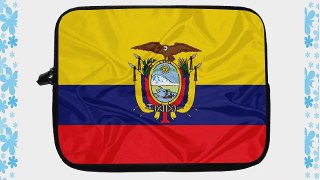 15 inch Rikki KnightTM Ecuador Flag Design Laptop Sleeve