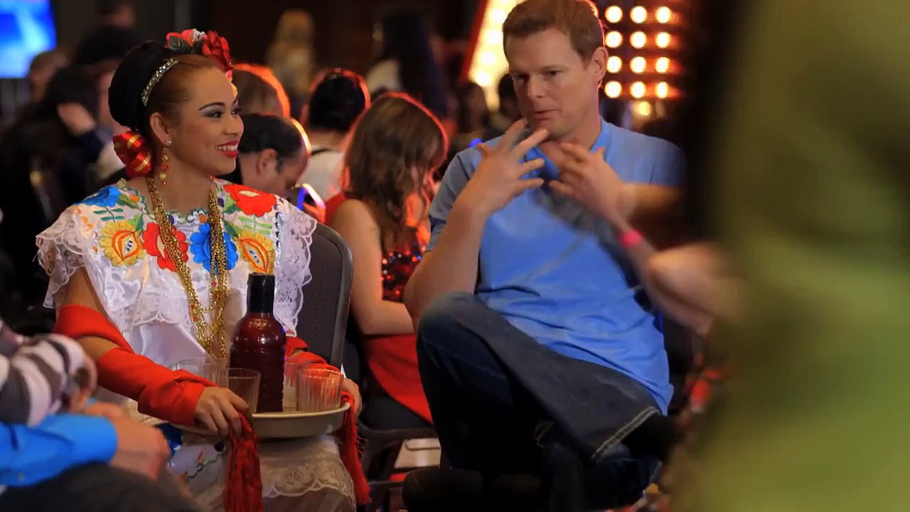 Howie Mandel Hides Behind Couch as Magicians Prep - America's Got Talent 2015