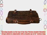 Kattee Vintage Genuine Cow Leather Briefcase Messenger Bag Fit 14 Laptop