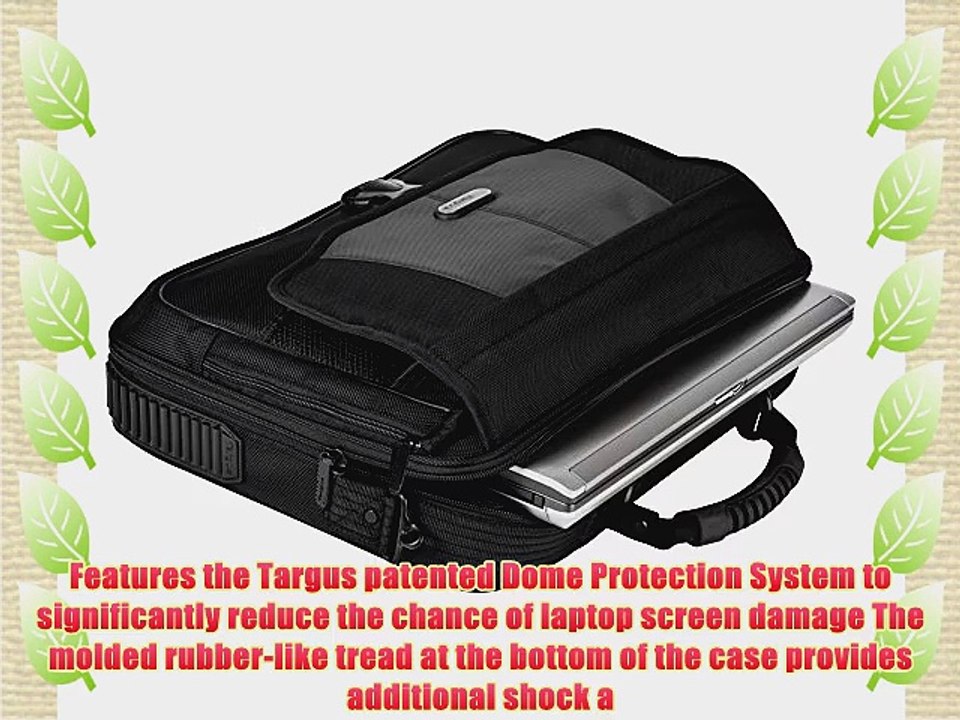 Targus Blacktop Deluxe 17 Laptop Case with Dome Protection Black/Gray (CPT401DUS)