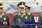 Ministro del Interior lamenta casos de policías corruptos