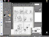 How to color pen and ink drawings in GIMP