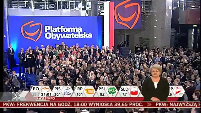 Poland parliamentary elections 09-10-2011 - Wieczór Wyborczy wybory parlamentarne