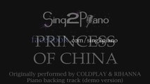 Princess of China - Coldplay & Rihanna (Piano backing track)