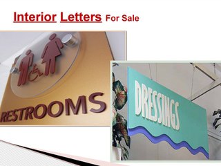 Interior Letters For Sale