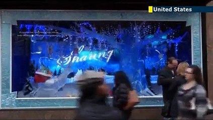 New York stores unveil Christmas 2013 windows: NYC retailers get creative with holiday display