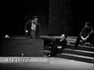 Hamlet and Gravedigger "poor Yorick!" Richard Burton (1964)