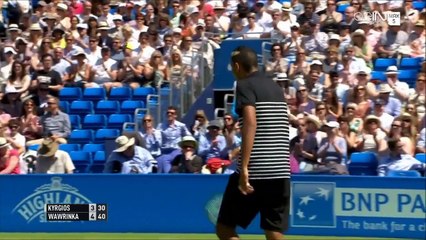 Stanislas Wawrinka Vs Nick Kyrgios Queen's 2015 R1 Highlights HD