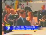 Presidente Álvaro Uribe en la posesión de la Presidenta de Costa Rica, Laura Chinchilla