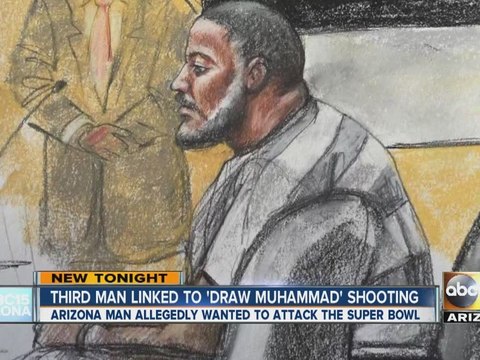 Third suspect linked to “Draw Muhammad’ shooting in Texas