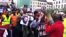 la manifestation pacifique contre le président Ismaïl Omar Guelleh par l'USN Belgique Bruxelle