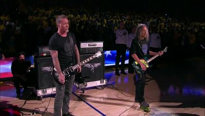 Metallica joue l'hymne Américain en finale NBA