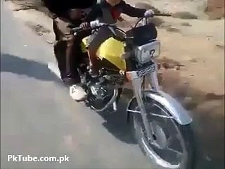 Little Kid Doing Amazing Stunt on Bike