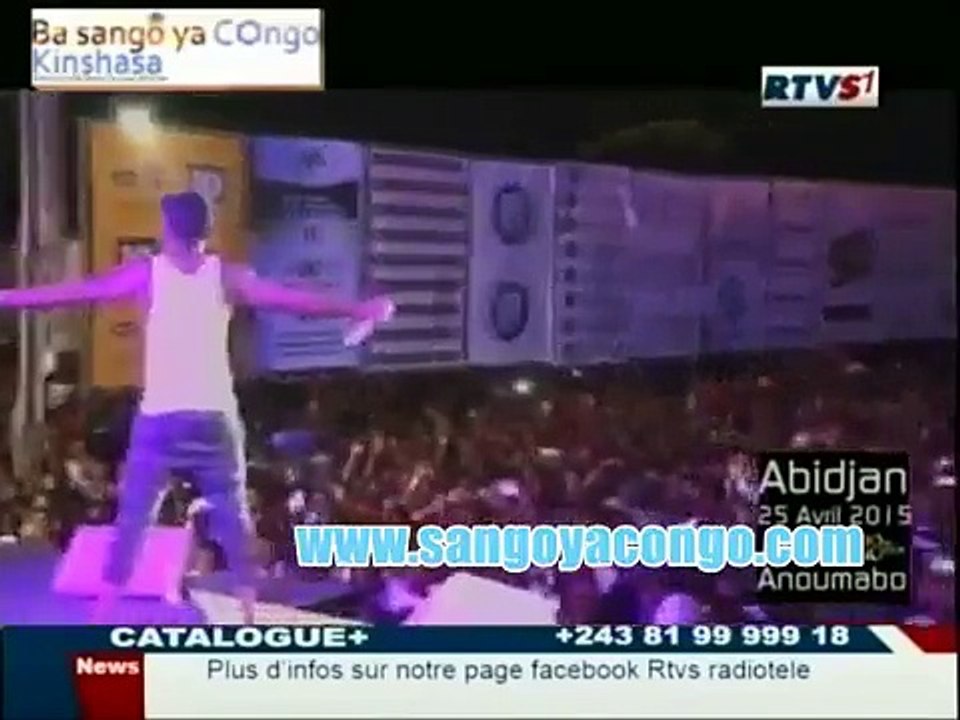 Fally Ipupa à Abidjan le 25 Avril 2015 devant une foule surexcitée