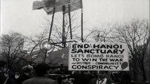 The anti war protests against the United States involvement in the Vietnam War. HD Stock Footage